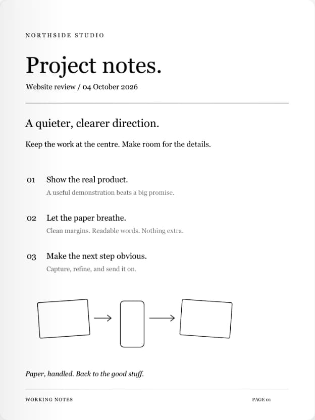 Same notes after Scan IT Ink Saver enhancement